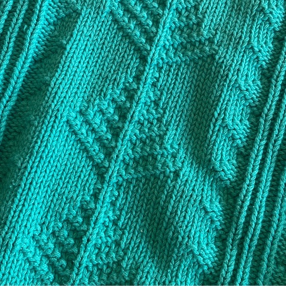 LOBO BY PENDLETON Vintage Men’s Teal Crewneck Sweater Knit/Woven XL - Picture 6 of 7